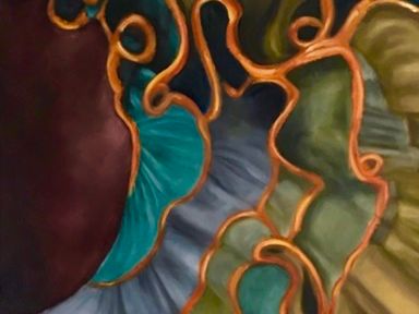 Click on the picture to see the whole panting. We spin it around and hopefully we getting it right, Oil Size 80x120